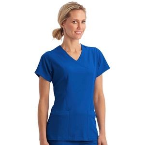 Jockeys Women’s Royal Blue Mock Wrap Scrub Top